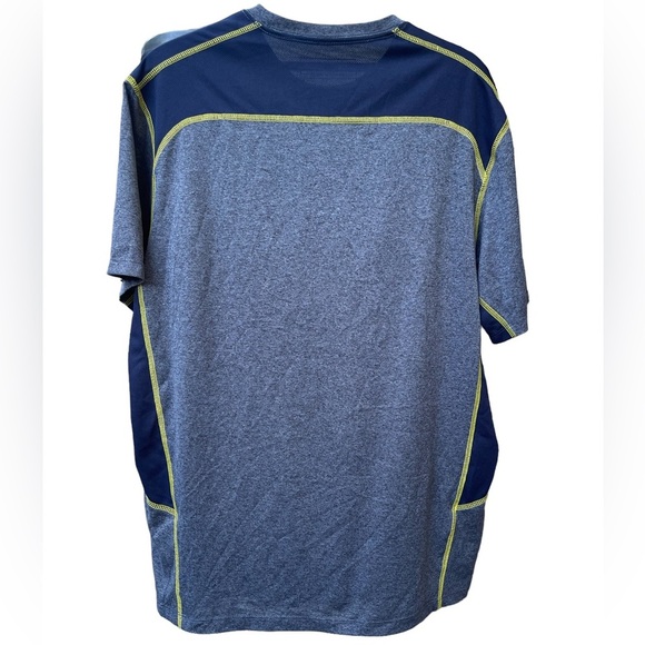🔥💙Eddie Bauer men’s size M shirt.  Nice colors navy/yellow/gray. Like new! - Picture 2 of 5